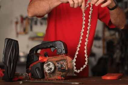 Our chain saw repair service 